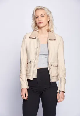 Produktbild von Maze Lederjacke 42020103 Damen ecru S