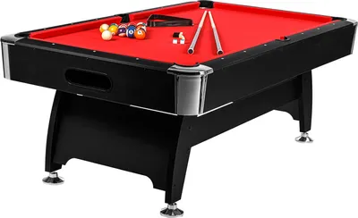 Produktbild von 8ft Billardtisch Pool Billard Billiardtisch Tischbillard Poolbillard 8 Fuß rot