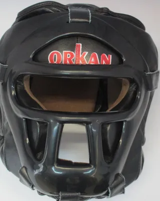 Produktbild von Orkan Kopfschutz mit Gitter Leder M