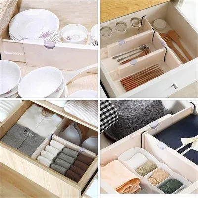 Produktbild von Expansieve Ladeorganisatoren für Büro, Küche, Schlafzimmer und Bad, 4-teilig