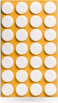 Produktbild von 28 x Filzgleiter Ø 20 x 3 mm selbstklebend weiß Möbelschoner Möbelschutz Bodenschutz Möbelgleiter SOTECH