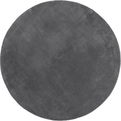 Produktbild von vidaXL Teppich HUARTE Kurzflor Weich und Waschbar Anthrazit Ø 160 cm