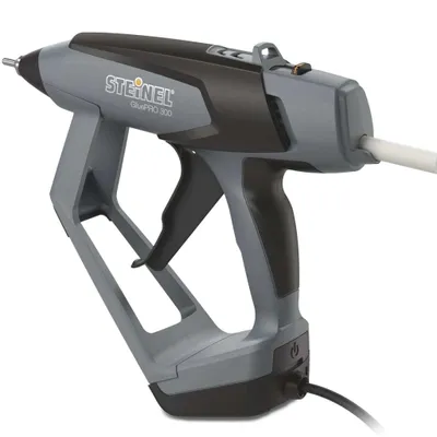 Zdjęcie produktu dla STEINEL GluePRO 300, Pistolet na gorący klej, Czarny, Szary, 25 g/min, 1,17 cm, 190 °C, Prąd przemienny