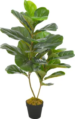 Image de Plante artificielle avec pot Feuilles de figuier Vert 90 cm