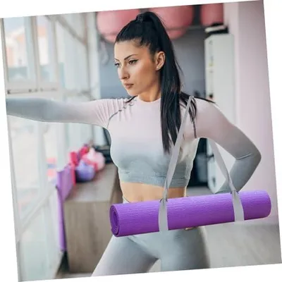 Produktbild von Verstellbarer Yogamattengurt und Schulterträger für Gymnastik- und Yogamatten im Fitnessstudio