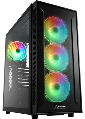 Produktbild von Sharkoon TG6M RGB, Tower-Gehäuse, (Seitenteil aus gehärtetem Glas)