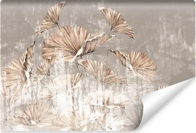 Produktbild von Muralo Selbstklebende Fototapete Für Wohnzimmer ABSTRAKTION Blumen Beton Retro Br. 104cm x Hö. 70.5cm
