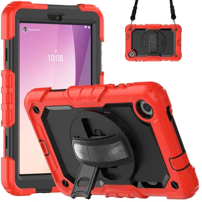 Zdjęcie produktu dla etui 4 w 1 do Lenovo Tab M8 (4. generacji) TB-300FU 2023 8 cali Ochrona przed wstrząsami + podstawka