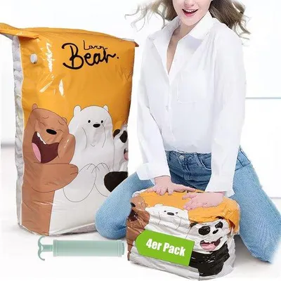 Obrázok produktu pre Sada cestovných vákuových vreciek, 10 ks, 60 x 40 cm, fialová farba s kostkovaným vzorom, opakovane použiteľné a kompaktné