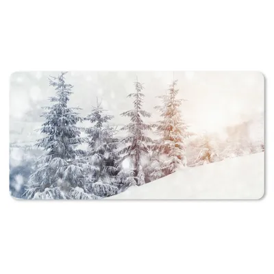 Produktbild von MuchoWow® Mauspad Mousepad Baum - Schnee - Winter 60x30 cm - Mousepads - Maus Mat - Pad - Mausunterlage - Nachhaltig