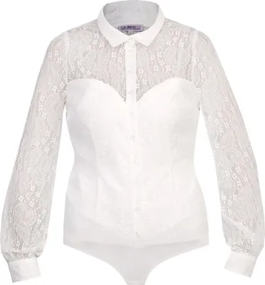 Produktbild von MarJo Blusen Body "Harper-Malinda" Langarm 301700 | Offwhite Größe: 38