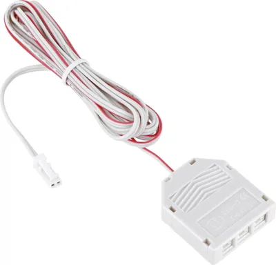 Produktbild von 12V MINI-AMP - 2m Kabel mit 3-Fach Verteiler + Stecker - weiß