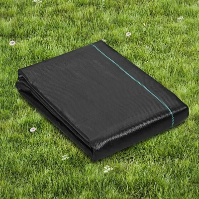 Productafbeelding van 3FT x 50FT, hoogwaardige, zware onkruidbarrière, landschapsdoek, 3.2OZ geweven geotextiel voor onder grind, met hoge doorlaatbaarheid, ideaal als onkruidonderlaag, wegbedekking en onkruidbestrijdingsdoek voor de tuin