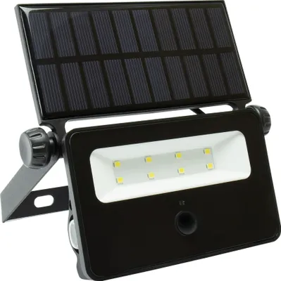Obrázok produktu pre Kompaktná solárna lampa LED so senzorom pohybu, LED reflektor 2W IP65 200lm 6000K