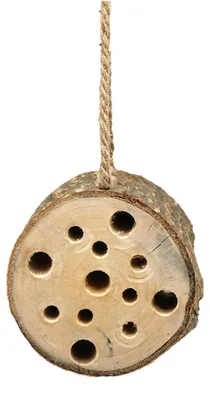 Produktbild von Insektenhotel Baumstamm - Holz - zum Aufhangen - 10 x 9 cm