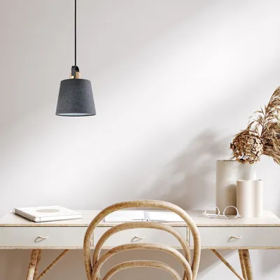 Produktbild von Hängelampe Pendelleuchte Esstisch Wohnzimmerlampe Deko Lampenschirm Stoff E27