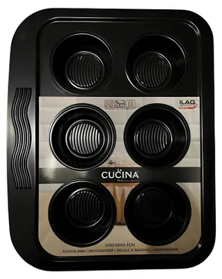 Produktbild von La Cucina Muffinform 6-fach 29 x 23 x 3,3 cm Antihaft
