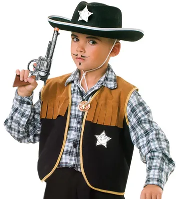 Produktbild von Kinderweste-Sheriff, Cowboy, Wilder Westen, Sheriff, Cowboy und Idianer, 1-tlg. Weste (116)