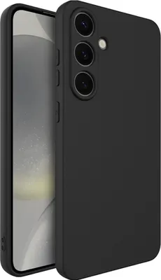 A black smartphone case is shown from a side angle, with the phone partially visible inside.
