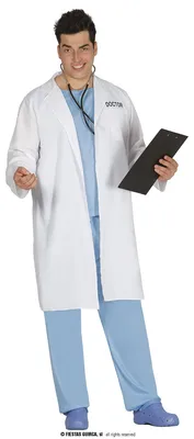 Immagine prodotto di Costume da medico con camice da medico per uomo taglia M-XL, taglia:M