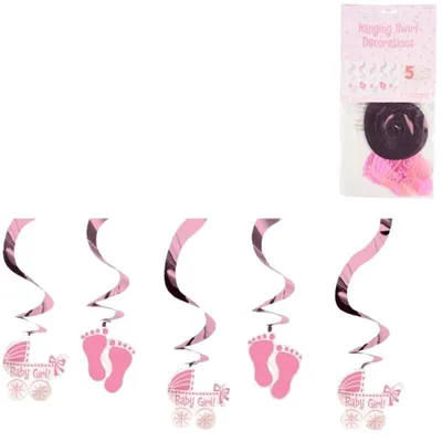 Immagine prodotto di Appendiabiti A Spirale In Lamina Per Neonata 61 Cm Set Di 5