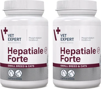 Produktbild von VetExpert Hepatiale Forte Small Breed - Präparat für Hunde und Katzen empfohlen zur Unterstützung der Leberfunktion 40 Tabletten (2-er pack)