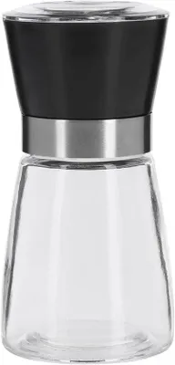 Immagine prodotto di Macinino per erbe aromatiche in Vetroceramica, 180 ml, vetro/plastica, nero, 6,7 x 13 cm