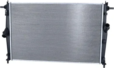 Produktbild von Kühler Motorkühlung Kühlrippen gelötet 672 - 433 mm Alu NRF für u.a. MAZDA 3