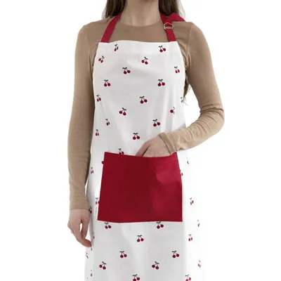 Zdjęcie produktu dla HOMLA Fartuch kuchenny CHERRINE w wiśnie 60x80 cm