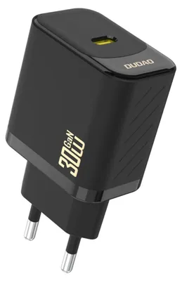 Produktbild von Dudao A27P 30W PD GaN USB-C Wandladegerät Schwarz