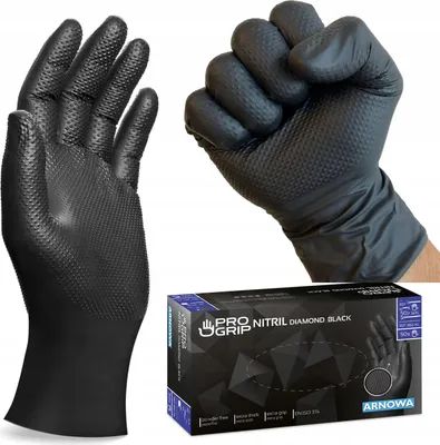 Produktbild von GEKO | Einweghandschuhe, Gr. L 50 Stück/Box, Schwarz, Einmalhandschuhe Extra Stark, Nitrilhandschuhe, Arbeitshandschuhe für Werkstatt