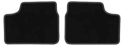 Obrázok produktu pre Zadné velurové koberce pre: Opel Astra G 1998-2009 (sedan/kombi/hatchback) – 2 ks, čierne, na mieru – Wielganizator LUX