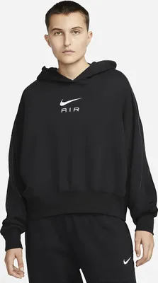 Produktbild von Nike W Nsw Air Flc Hoodie 010 Black/Black/White S