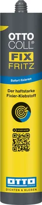 A product shot of a tube of adhesive.