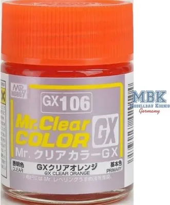 Obrázok produktu pre GUNZE GSGX106 Mr. Clear Color GX (18 ml) Číra oranžová