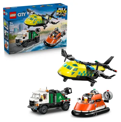Obrázek produktu pro LEGO City Remix: Letadlo, servisní vůz a vznášedlo, Sada na stavění, 7 rok/roky, Plast, 990 kusů, 1,19 kg