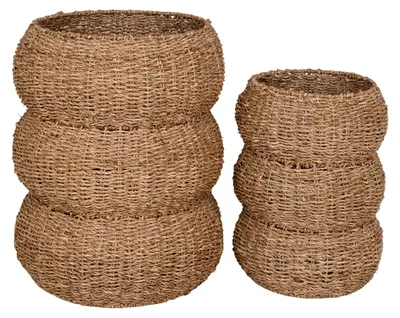 Obrázok produktu pre Sada 2 prírodných košíkov Sarbas z morských rias