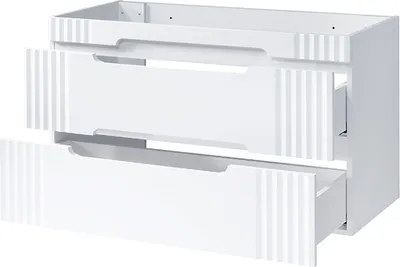 Produktbild von 120cm Waschtisch-Unterschrank FAIRFIELD-56 in weiß, 2 Softclose-Auszüge, B/H/T ca. 120/62/45,8 cm
