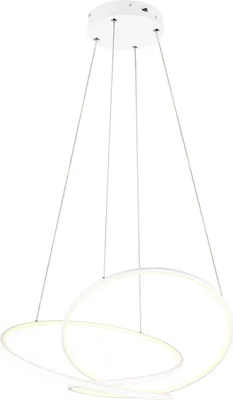 Image de Suspension LED DARVIN blanche 52 W, nuances de blanc, 6 700 lm, métal, dimensions : 150 x 84 x 66 cm, IP20, Trio