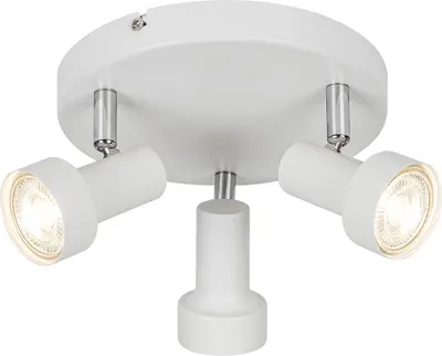 Zdjęcie produktu dla Spot Konrad biały 3xGU10x10W metal wym:10,5x24x10,5cm IP20 Rabalux