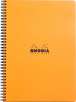 Produktbild von Rhodia 5x Notebook mit Doppelspirale A4+ 80Bl kariert 80g - Orange 193008C