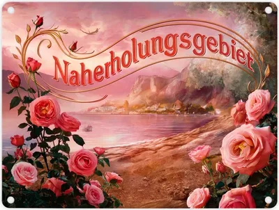 Produktbild von Naherholungsgebiet am See Metallschild in 15x20 cm