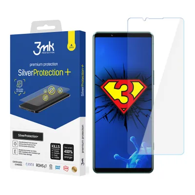 Produktbild von 3mk Display Antimikrobielle Schutzfolie SilverProtection+ für Sony Xperia 5 IV 0,21mm Self-Heal