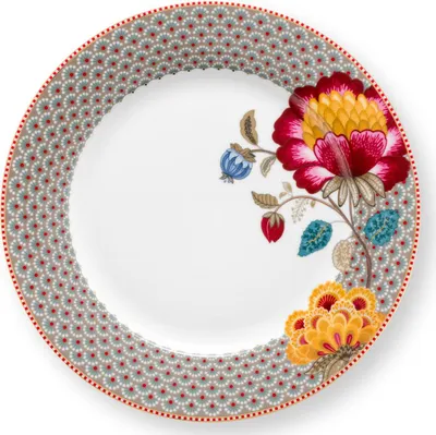 Produktbild von PIP STUDIO Blooming Tales Khaki Speiseteller 26,5cm