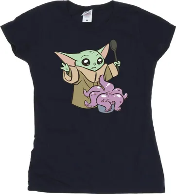 Produktbild von Star Wars - "The Mandalorian" T-Shirt für Damen BI43432 (L) (Marineblau)