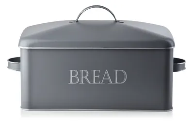 Produktbild von Brotkasten SANDY VINTAGE grau 39x18x21 cm HOMLA