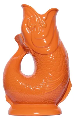 Produktbild von Gluckigluck Wasserkaraffe mit Gluckergeräusch, handgefertigt, ikonisches Design, Farbe:Orange, Fassungsvermögen:1,2 L