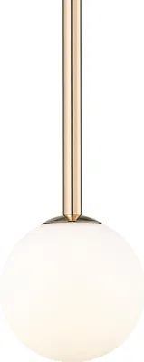 Immagine prodotto di ARCTURUS lampada a sospensione a globo in vetro bianco e oro 1xG9 Linea Zuma P0574-01F-F7AA