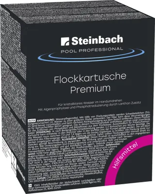 Produktbild von Steinbach Pool Professional Flockkartusche Premium 8 x 125 g, 1 kg