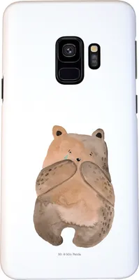 Produktbild von Mr. & Mrs. Panda Samsung Galaxy S9 Handyhülle Bär Verlust - Weiß - Geschenk, Handy Schutzhülle, Case, Trauer Trauergeschenk Traurig Trösten Trost Liebeskummer, Teddy